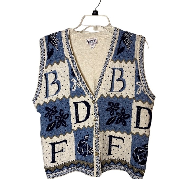 Vintage S.M.L Sport Women’s Sweater Vest - Picture 1 of 5